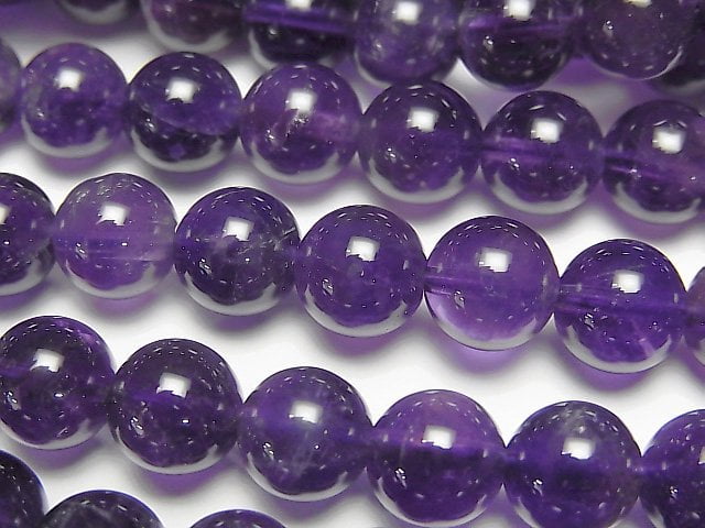 Amethyst, Round Gemstone Beads