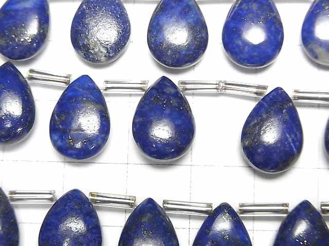 [Video]Lapislazuli AA++ Pear shape (Smooth) 14x10mm half or 1strand (12pcs )