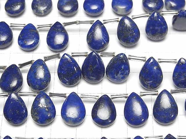 [Video]Lapislazuli AA++ Pear shape (Smooth) 14x10mm half or 1strand (12pcs )