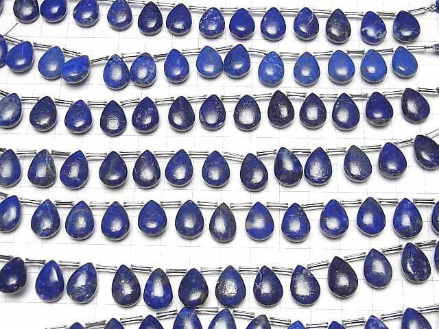 [Video]Lapislazuli AA++ Pear shape (Smooth) 14x10mm half or 1strand (12pcs )