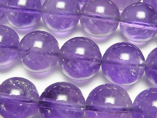 Amethyst, Round Gemstone Beads