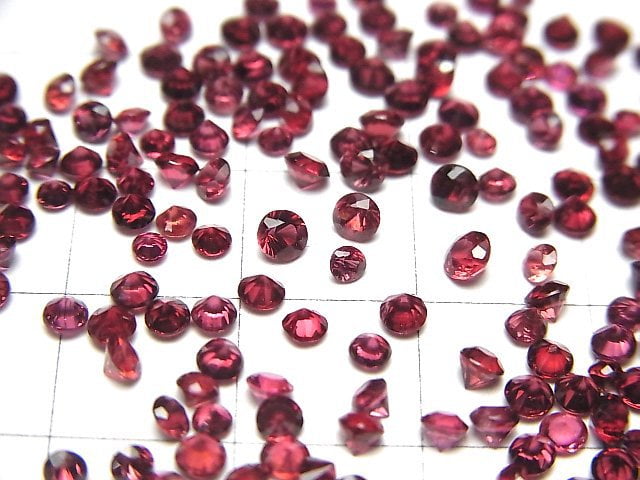 [Video]High Quality Red Spinel AAA- Loose stone Round Faceted 2-3mm 5pcs