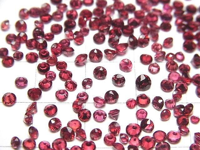 [Video]High Quality Red Spinel AAA- Loose stone Round Faceted 2-3mm 5pcs