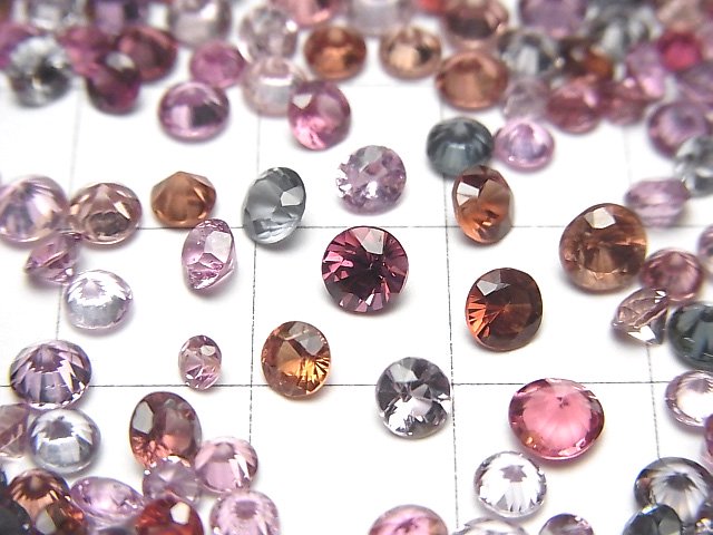 [Video]High Quality Multicolor Spinel AAA- Loose stone Round Faceted 2-4mm 10pcs