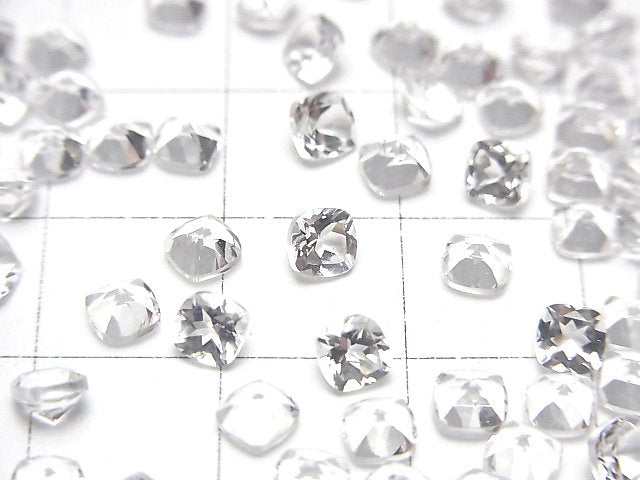[Video]High Quality Danburite AAA Loose stone Square Faceted 4x4mm 4pcs