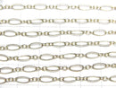 14KGF Oval (long and short) chain, 3.5mm width, 10cm