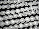 [Video]Cracked Crystal Coin 12x12x6mm 1strand beads (aprx.15inch/38cm)