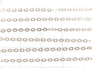 14KGF Pink Gold Filled Flat Cable Chain 1.3mm 10cm