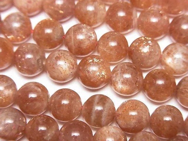 [Video]Sunstone AA+ Round 8mm half or 1strand beads (aprx.15inch/38cm)