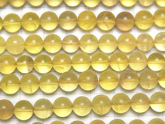[Video] Golden Fluorite AA++ Round 8mm half or 1strand beads (aprx.15inch/38cm)