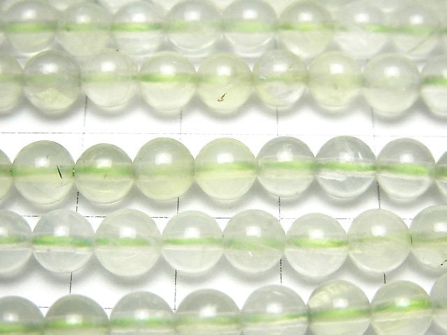 [Video]Prehnite AAA- Round 6mm 1strand beads (aprx.15inch/36cm)