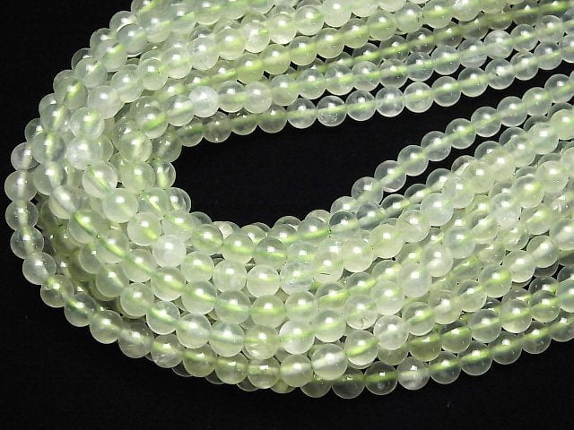 [Video]Prehnite AAA- Round 6mm 1strand beads (aprx.15inch/36cm)