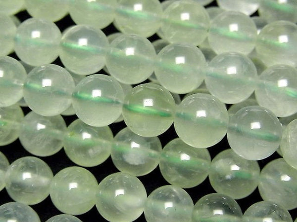 [Video]Prehnite AAA Round 8mm half or 1strand beads (aprx.15inch/36cm)