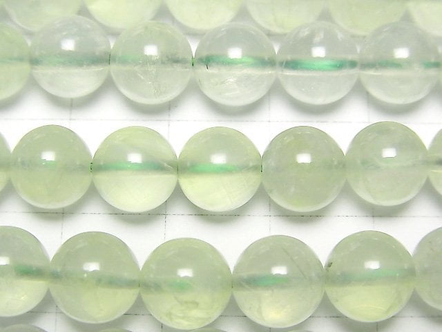 [Video]Prehnite AAA Round 8mm half or 1strand beads (aprx.15inch/36cm)