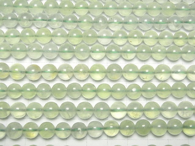 [Video]Prehnite AAA Round 8mm half or 1strand beads (aprx.15inch/36cm)