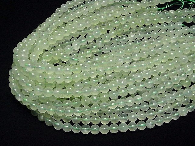 [Video]Prehnite AAA Round 8mm half or 1strand beads (aprx.15inch/36cm)