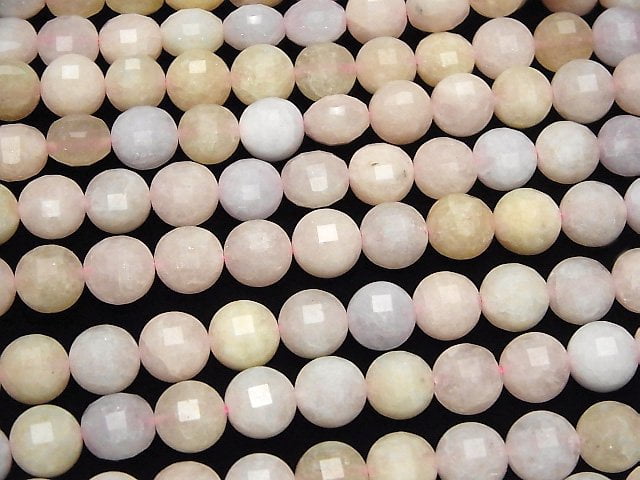 [Video]High Quality! Beryl Mix (Multicolor Aquamarine) AA+ Faceted Coin 10x10x7mm half or 1strand beads (aprx.15inch/36cm)