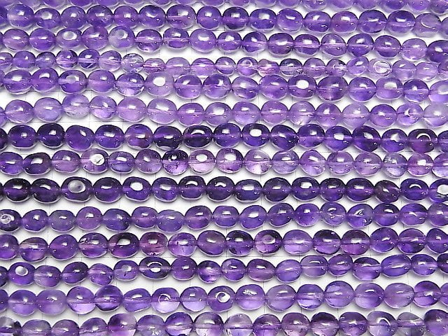 [Video]High Quality Bi-color Amethyst AA++ Nugget 1strand beads (aprx.15inch/36cm)