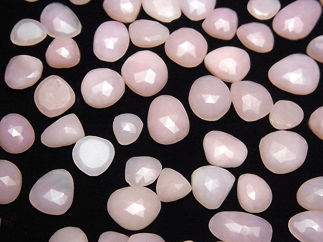 [Video]Pink Opal AAA- Loose stone Free Form Single Sided Rose Cut 5pcs