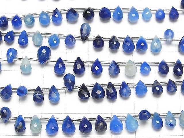 [Video] Afghanite Drop Faceted Briolette half or 1strand beads (aprx.7inch/18cm)