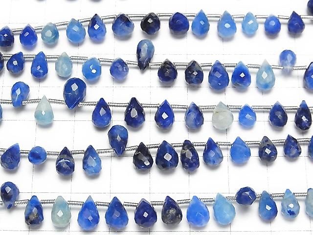[Video] Afghanite Drop Faceted Briolette half or 1strand beads (aprx.7inch/18cm)