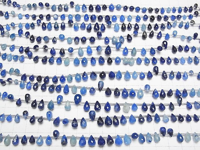 [Video] Afghanite Drop Faceted Briolette half or 1strand beads (aprx.7inch/18cm)