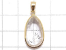 [Video][One of a kind] Sichuan Graphite In Quartz Pendant 18KGP NO.58