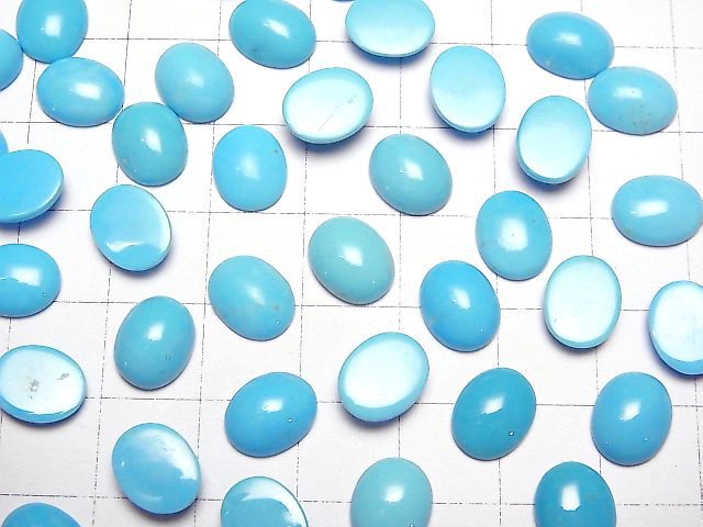 [Video] Arizona Kingman Turquoise AAA- Oval Cabochon 10x8mm 2pcs