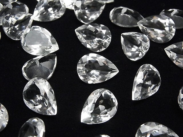 [Video]High Quality Crystal AAA Loose stone Pear shape Faceted 18x13mm 2pcs