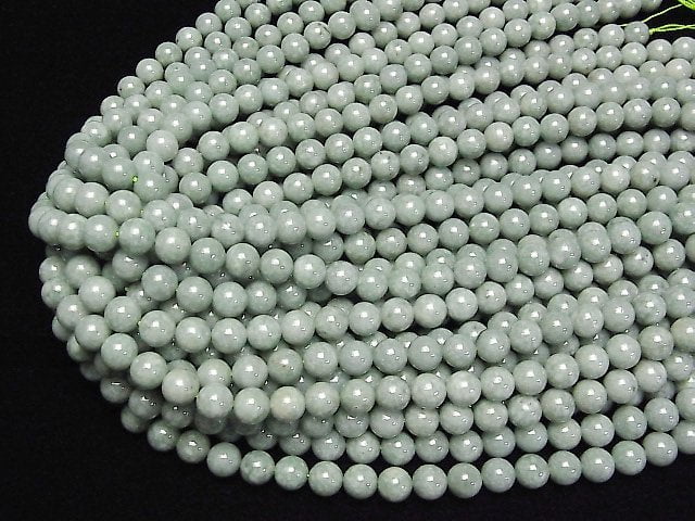 [Video] Burmese Jadeite AA++ Round 8mm half or 1strand beads (aprx.15inch/37cm)