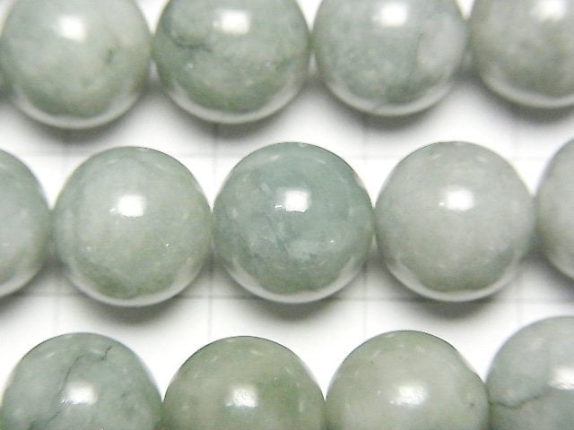 [Video] Burmese Jadeite AA++ Round 10mm half or 1strand beads (aprx.15inch/38cm)