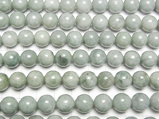 [Video] Burmese Jadeite AA++ Round 10mm half or 1strand beads (aprx.15inch/38cm)
