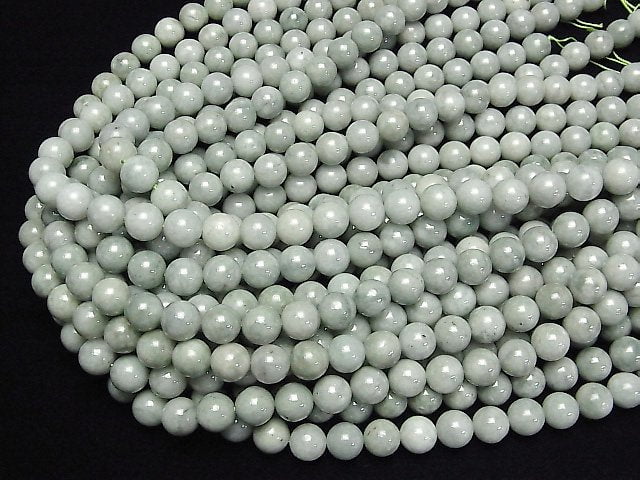 [Video] Burmese Jadeite AA++ Round 10mm half or 1strand beads (aprx.15inch/38cm)