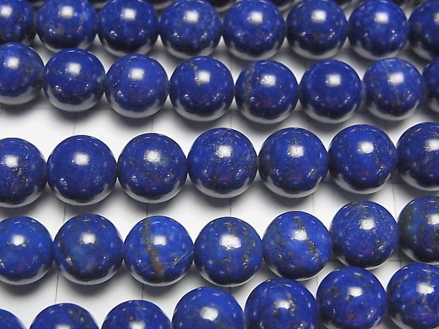 [Video]Lapislazuli AAA- Round 8mm 1/4 or 1strand beads (aprx.15inch/38cm)