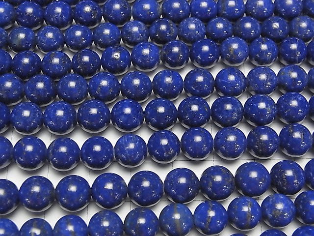 [Video]Lapislazuli AAA- Round 8mm 1/4 or 1strand beads (aprx.15inch/38cm)