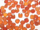 [Video]Carnelian AAA Loose stone Square Faceted 4x4mm 10pcs