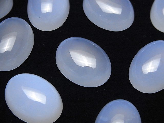 Cabochon, Chalcedony Gemstone Beads