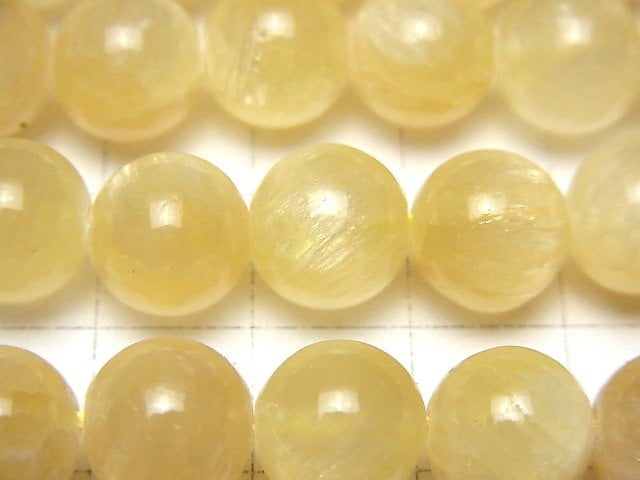 [Video]Yellow Aragonite AA++ Round 10mm half or 1strand beads (aprx.15inch/38cm)