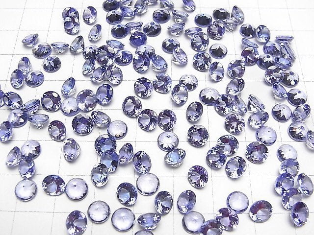 [Video]High Quality Tanzanite AAA Loose stone Round Faceted 6x6mm 1pc