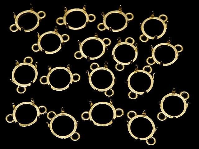 [Video] Silver925 Frame Round 7mm [Both Sides] 18KGP 1pc