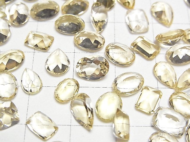 [Video]High Quality Heliodor AAA Loose stone mix shape Faceted 2pcs