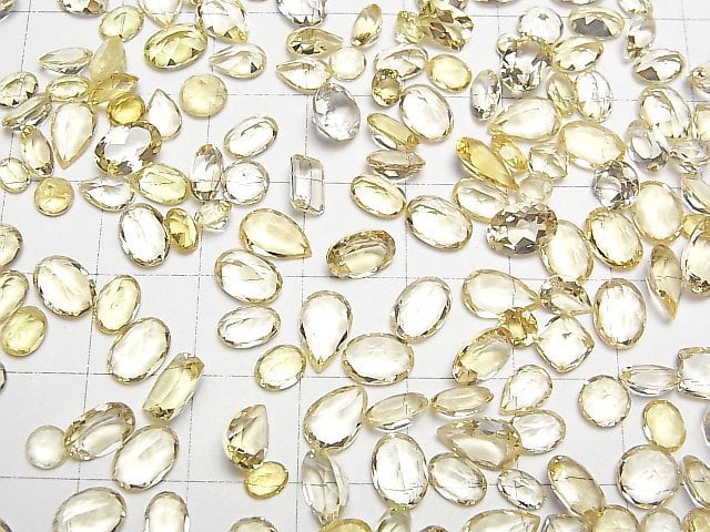 [Video]High Quality Heliodor AAA Loose stone mix shape Faceted 5pcs