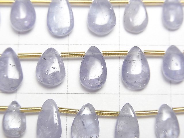 [Video]High Quality Tanzanite AA++ Pear shape (Smooth) 1strand beads (aprx.5inch/12cm)