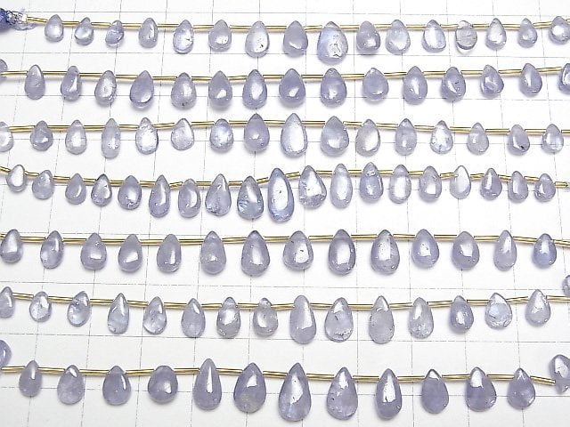 [Video]High Quality Tanzanite AA++ Pear shape (Smooth) 1strand beads (aprx.5inch/12cm)