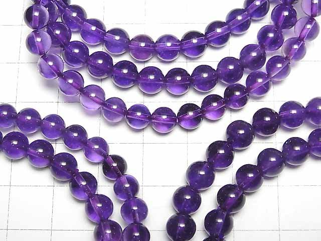 [Video]High Quality Amethyst AAA Round 6mm Bracelet