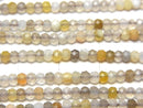 High Quality!  Botswana Agate  Faceted Button Rondelle 3x3x2mm 1strand beads (aprx.15inch/38cm)