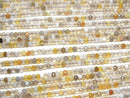 High Quality!  Botswana Agate  Faceted Button Rondelle 3x3x2mm 1strand beads (aprx.15inch/38cm)