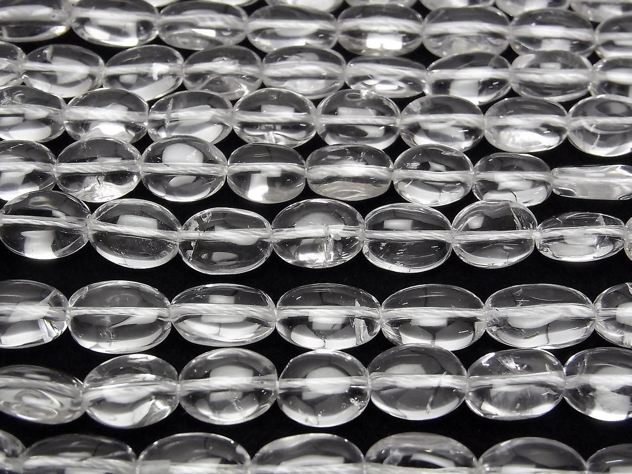 Crystal AAA - Oval half or 1-strand beads (approx. 15 inches/36 cm)