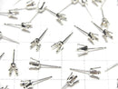Silver925 4pcs Claw Earstuds Earrings Frame [3mm][4mm][5mm][6mm] 2pairs (4 pieces)