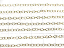 14KGF Oval Chain 3x2.3mm 10cm